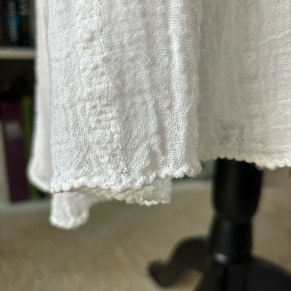 Vintage  70s boho cotton gauze viscose caftan/ tent style summer festival dress - Picture 9 of 12